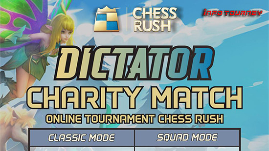 turnamen chess rush chessrush april 2020 dictator charity logo