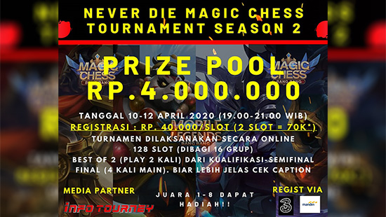 turnamen magic chess magicchess april 2020 never die season 2 logo