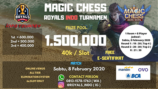 turnamen magic chess magicchess februari 2020 royals indo season 1 logo