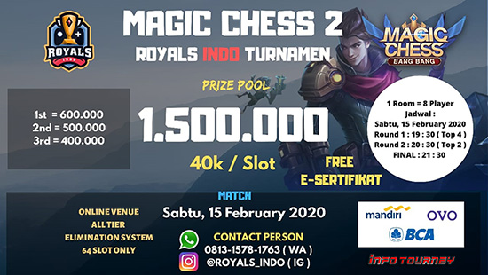 turnamen magic chess magicchess februari 2020 royals indo season 2 logo