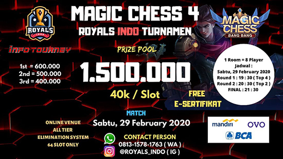 turnamen magic chess magicchess februari 2020 royals indo season 4 logo