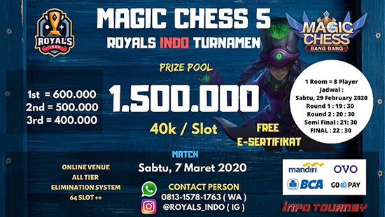 turnamen magic chess magicchess maret 2020 royals indo season 5 logo