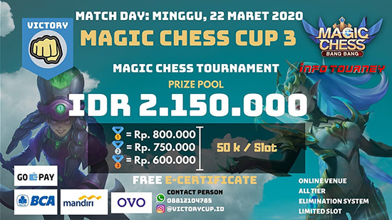 turnamen magic chess magicchess maret 2020 victory cup season 3 logo