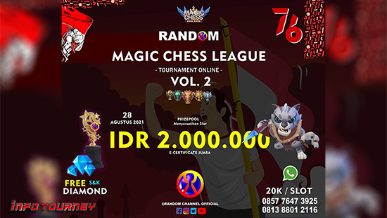 turnamen magic chess magicchess agustus 2021 random channel season 2 logo