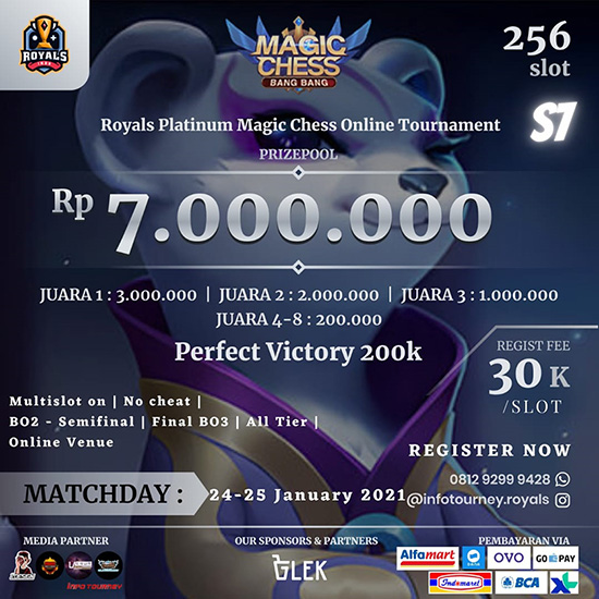 turnamen magic chess magicchess januari 2021 royals indo platinum season 7 poster 1