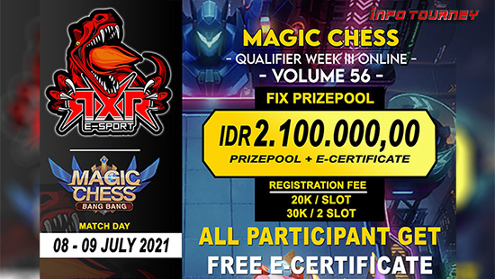 turnamen magic chess magicchess juli 2021 rxr esport season 56 week 3 logo
