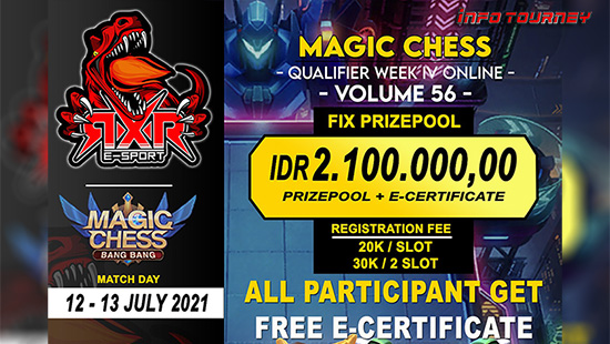 turnamen magic chess magicchess juli 2021 rxr esport season 56 week 4 logo