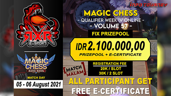 turnamen magic chess magicchess juli 2021 rxr esport season 57 week 4 logo