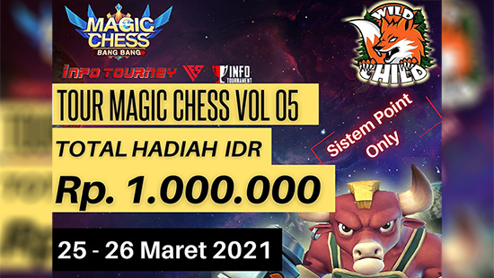 turnamen magic chess magicchess maret 2021 wild child season 5 logo