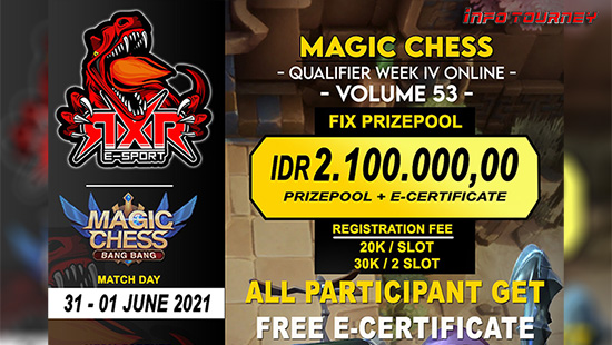 turnamen magic chess magicchess mei 2021 rxr esport season 53 week 4 logo