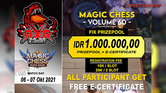 turnamen magic chess magicchess oktober 2021 rxr esport season 60 week 1 logo