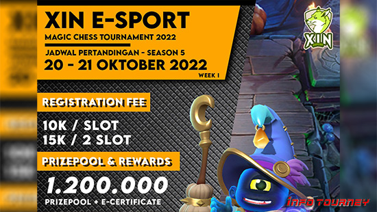 turnamen magic chess magicchess oktober 2022 xin esport season 5 week 1 logo