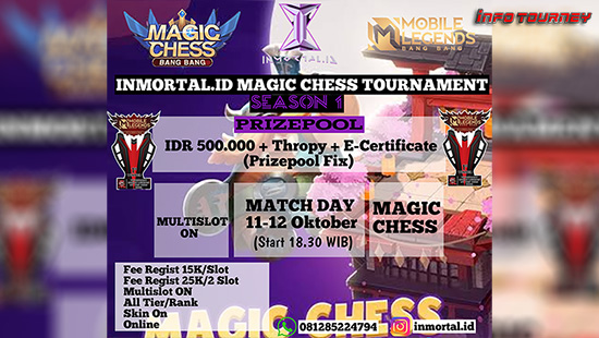 turnamen magic chess magicchess oktober 2023 inmortal id season 1 logo