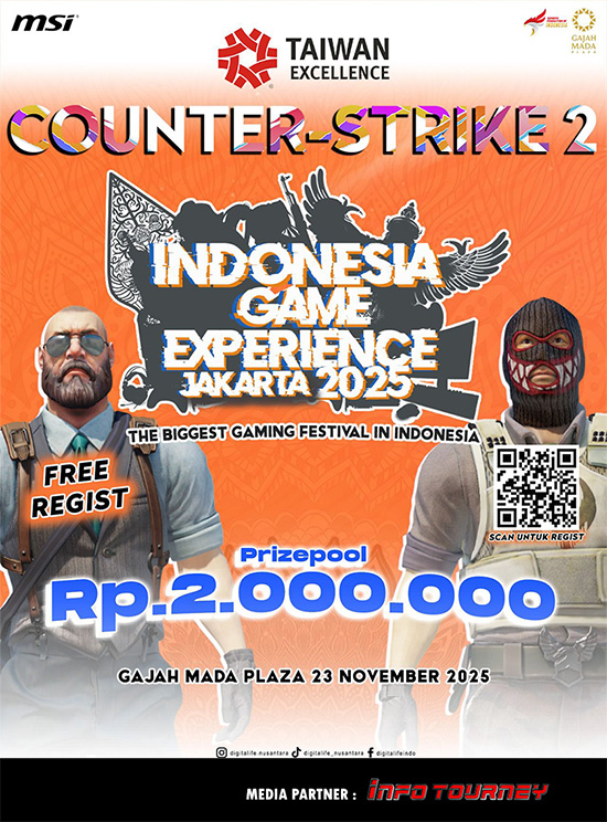 turnamen cs2 counter strike 2 november 2025 igx jakarta 2025 poster