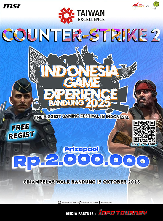 turnamen cs2 counter strike 2 oktober 2025 igx bandung 2025 poster