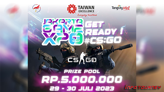 turnamen csgo counter strike global offensive juli 2023 jakarta game expo 2023 logo