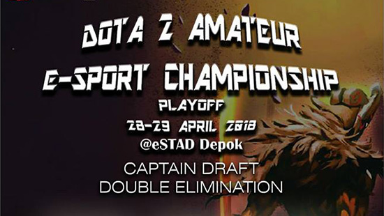 turnamen dota2 amateur esport championship april 2018 logo