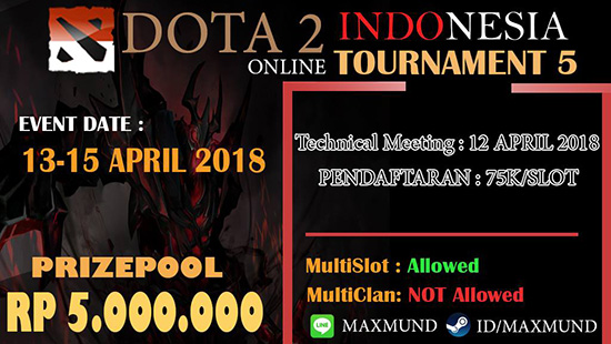 turnamen dota2 dota2 indonesia professional online tournament season 5 april 2018 logo