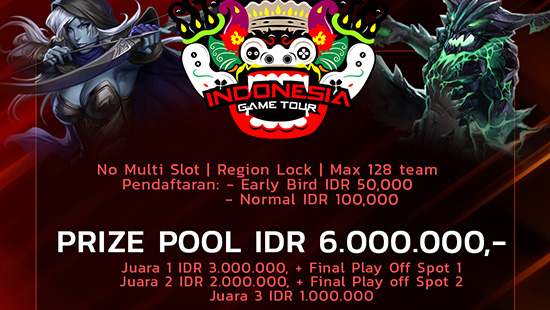 turnamen dota2 indonesia game tour online qualifier april 2018 logo
