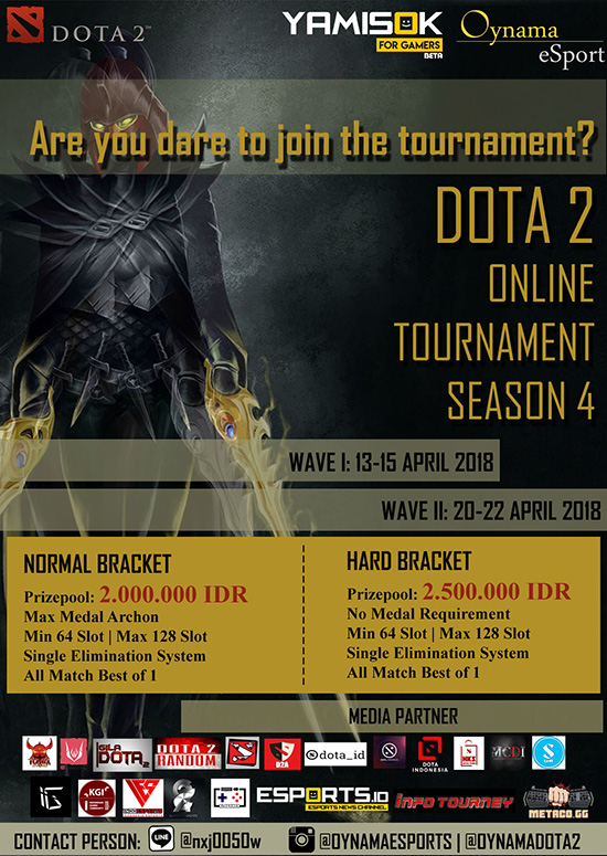 turnamen dota2 oynama season 4 april 2018 poster