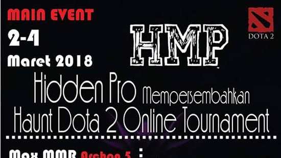 turnamen dota2 hidden pro haunt maret 2018 logo