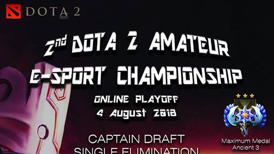 turnamen dota2 amateur esport championship season 2 agustus 2018 logo