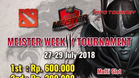 turnamen dota2 meister weekly 2 online tournament juli 2018 logo