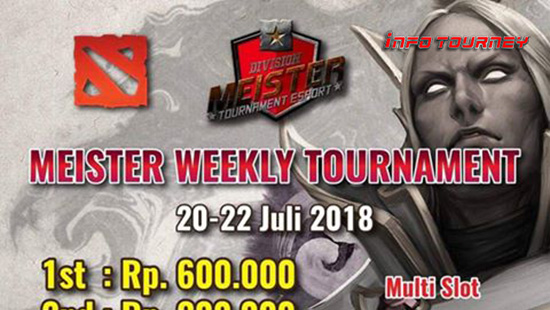 turnamen dota2 meister weekly online tournament juli 2018 logo