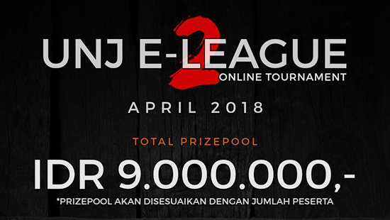 turnamen dota2 unj e league season 2 april 2018 logo