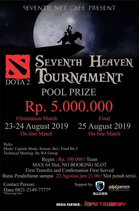 turnamen dota dota2 agustus 2019 seventh heaven 2019 new poster