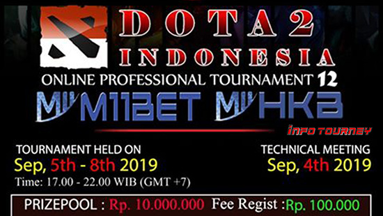 turnamen dota dota2 september 2019 dota 2 indonesia professional season 12 m11bet logo