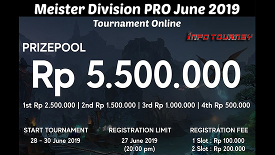 turnamen dota dota2 juni 2019 meister division pro logo