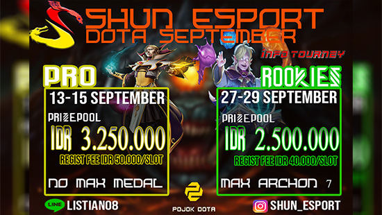 turnamen dota dota2 september 2019 shun esport september logo