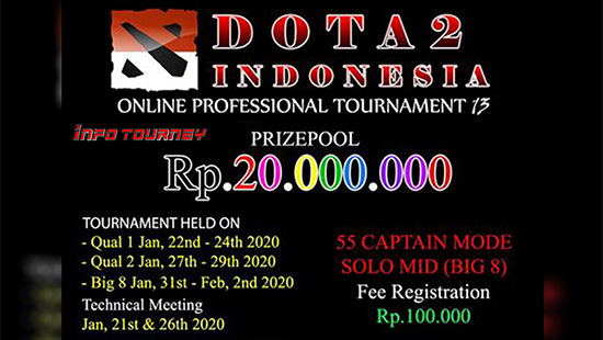 turnamen dota dota2 januari 2020 dota 2 indonesia season 13 logo