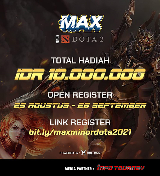 turnamen dota dota2 september 2021 metaco max minor poster
