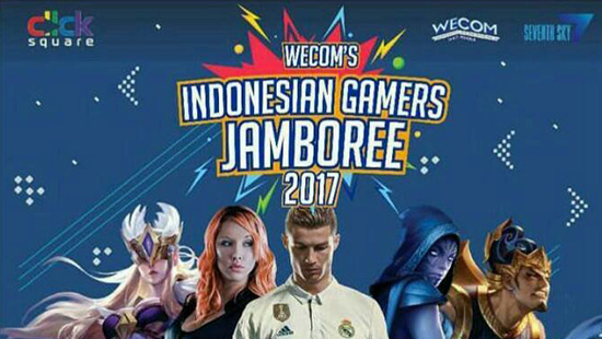 turnamen dota2 wecom indonesia gamers jamboree desember 2017 logo