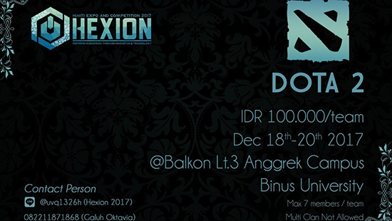turnamen dota2 hexion desember 2017 logo