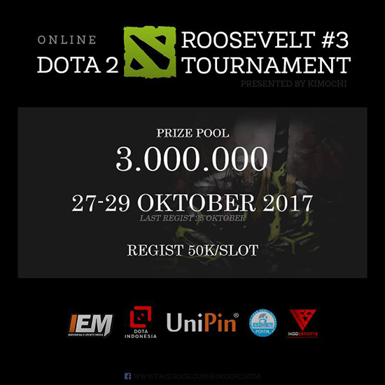 turnamen dota2 roosevelt 3 oktober 2017 poster