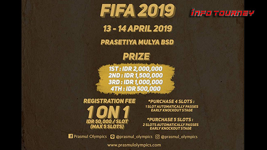 turnamen fifa fifa19 prasmul olympics april 2019 logo