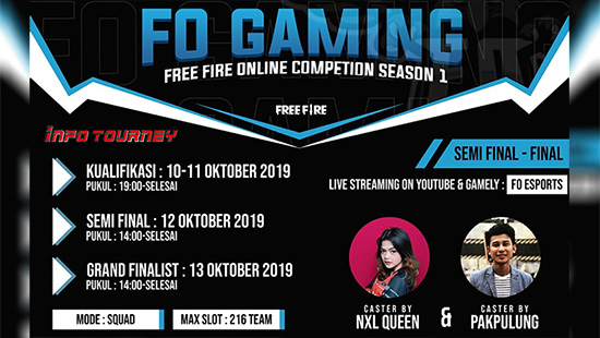 turnamen ff free fire oktober 2019 fo esports season 1 logo