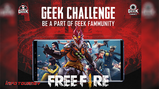turnamen ff free fire maret 2020 geek challenge logo