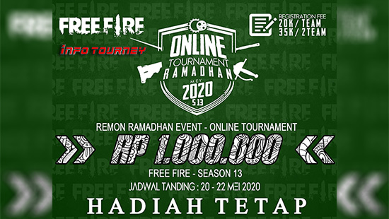 turnamen ff free fire mei 2020 remon ramadhan season 13 logo