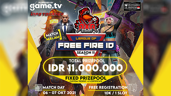 turnamen ff free fire oktober 2021 rxr esport x free fire id season 11 week 1 logo