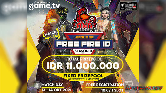 turnamen ff free fire oktober 2021 rxr esport x free fire id season 11 week 2 logo