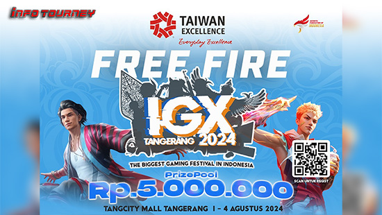 turnamen ff free fire agustus 2024 igx tangerang 2024 logo