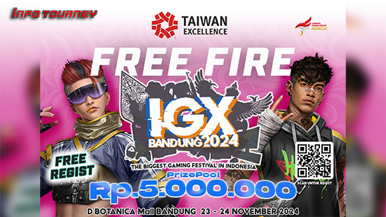 turnamen ff free fire november 2024 igx bandung 2024 logo