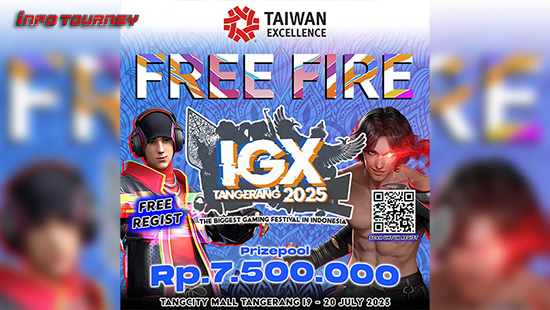 turnamen ff free fire juli 2025 igx tangerang 2025 logo