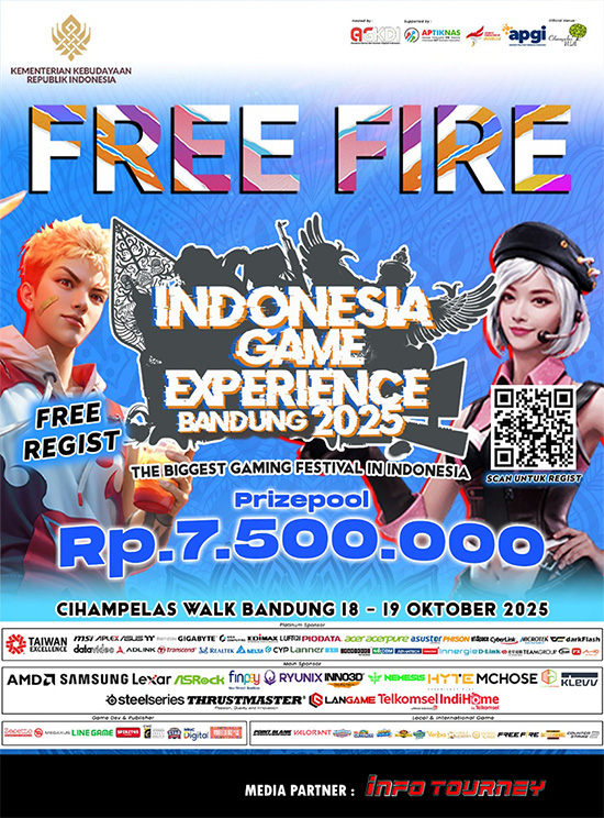 turnamen ff free fire oktober 2025 igx bandung 2025 poster