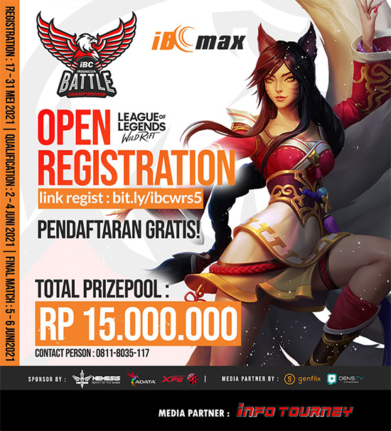 turnamen league of legends wild rift juni 2021 indonesia battle championship season 5 poster