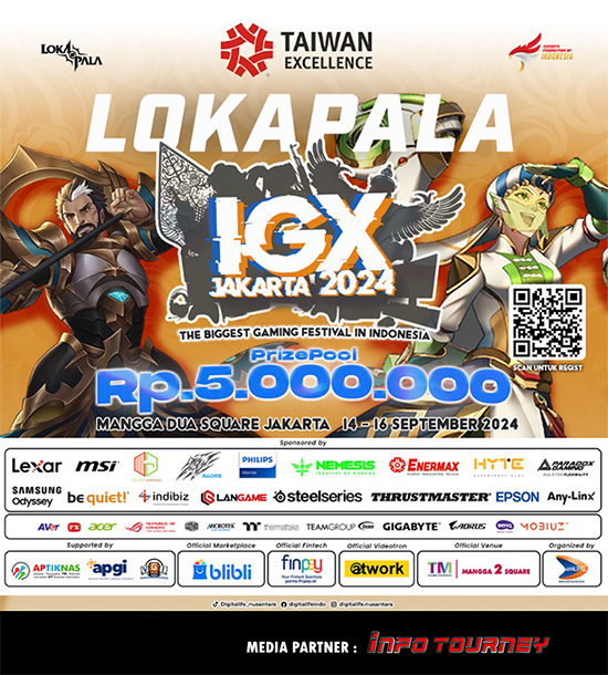 turnamen lokapala september 2024 igx jakarta 2024 poster